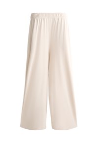 SOFT TOUCH WIDE-LEG CROP - Nohavice - sand