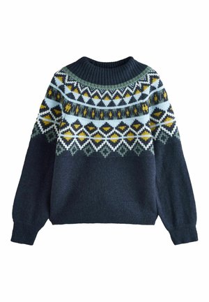 REGULAR FIT - FAIRISLE PATTERN  - Džemperis - blue