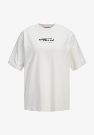 JJXX, JXCAROLINE LOOSE TEE - T-Shirt print - cloud dancer