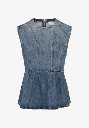 Gestuz, GZMELU SL TOP - Blouse - classic mid blue wash