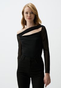 ASYMMETRICAL - Longsleeve - black