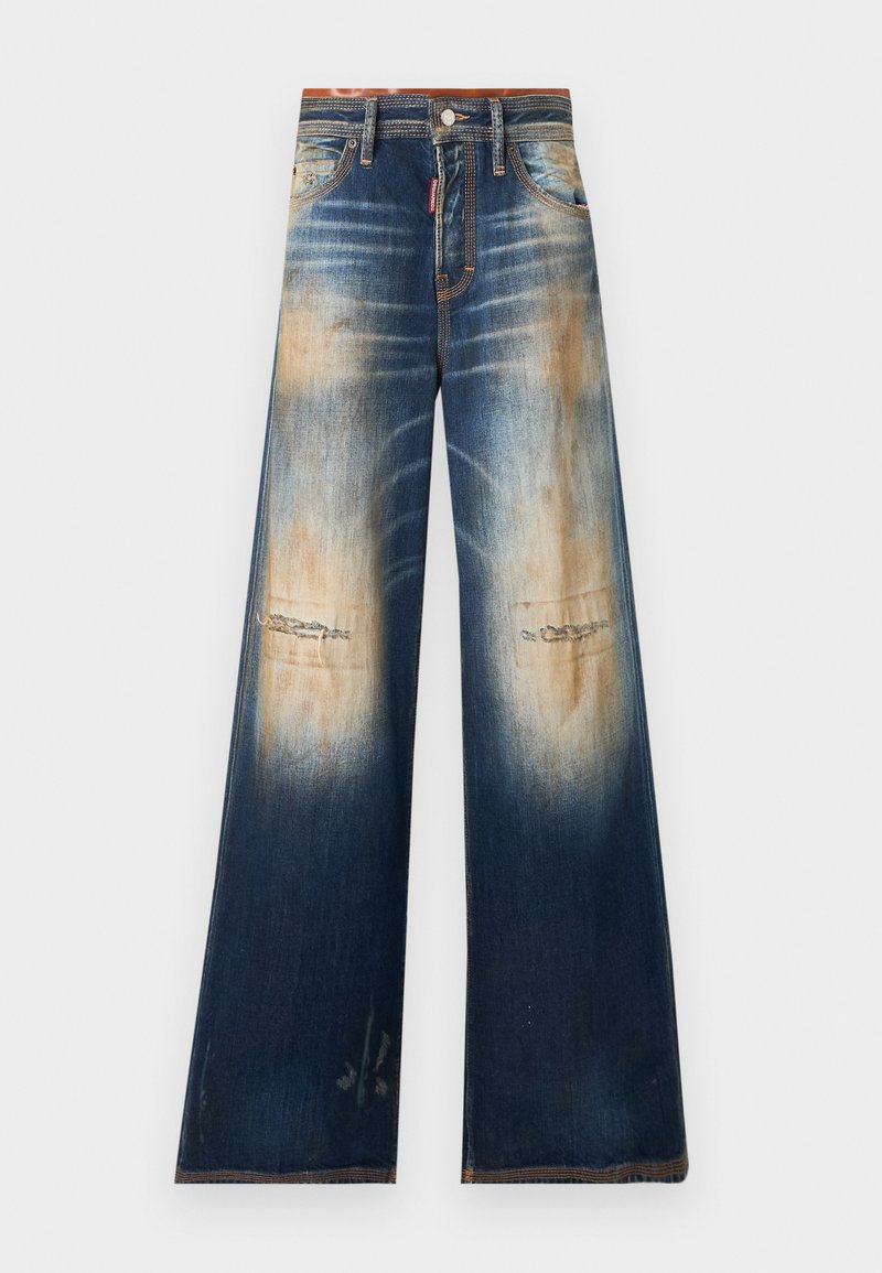 Dsquared2 Relaxed fit jeans donkerblauw denim