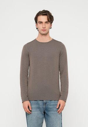 RIKONO - Striktrøje - brown