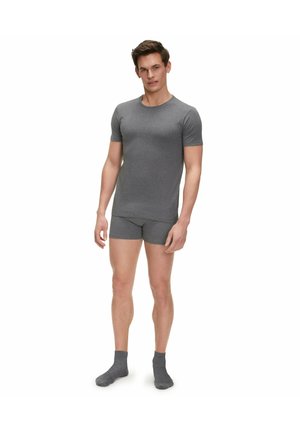 FALKE DAILY COMFORT 2-PACK ROUND NECK - Unterhemd/-shirt - dark grey heather