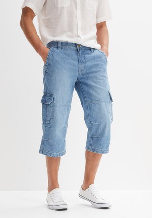 REGULAR FIT STRAIGHT 3/4 - Shorts di jeans - blue