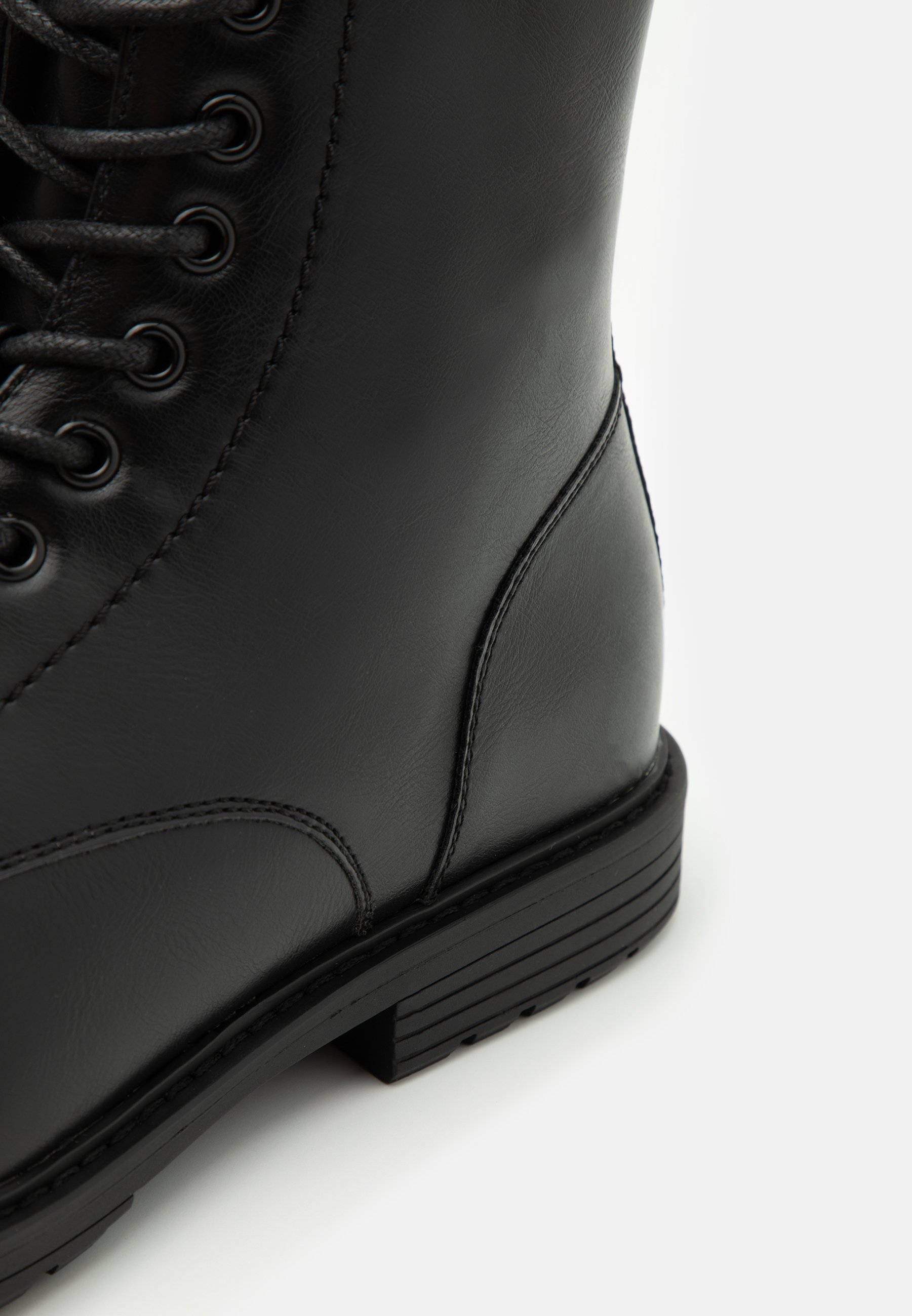 Pier One Botines con cordones - black/negro - Zalando.es