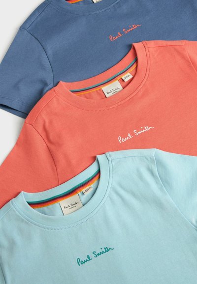 Paul Smith Junior SIGNATURE  3 PACK  - REGULAR FIT - Paprasti marškinėliai - blue