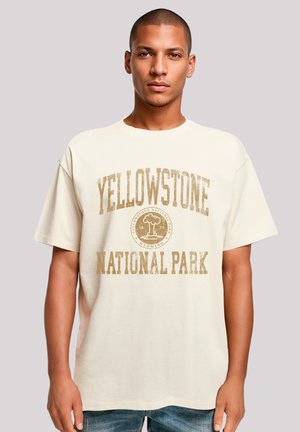 US NATIONAL PARKS YELLOWSTONE WYOMING - Print T-shirt - sand