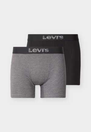 MEN BRIEF 2 PACK - Boxeralsók - grey/black