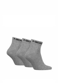 Head UNISEX QUARTER 3ER PACK - ALL LOGO EINFARBIG - Sportsokken - grau