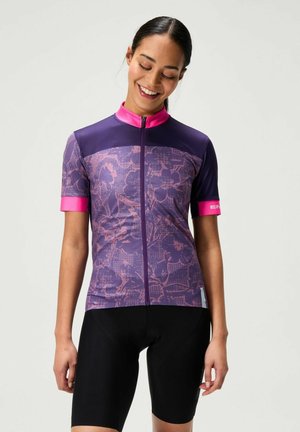 FLORAL BLOCK - Cycling Jersey - lila