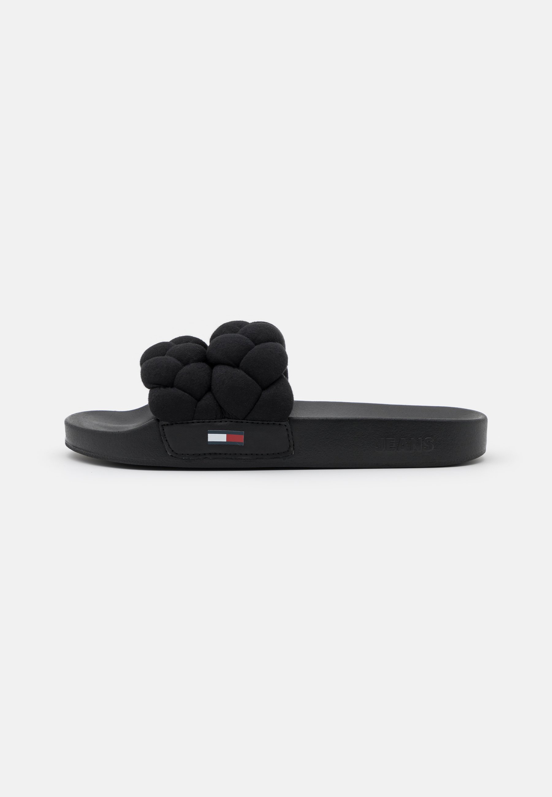 tommy jeans braided strap flip flops