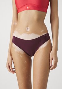 Under Armour PURE NO SHOW SOLID 3 PACK - Fecskék - pink elixir/dark maroon/steel