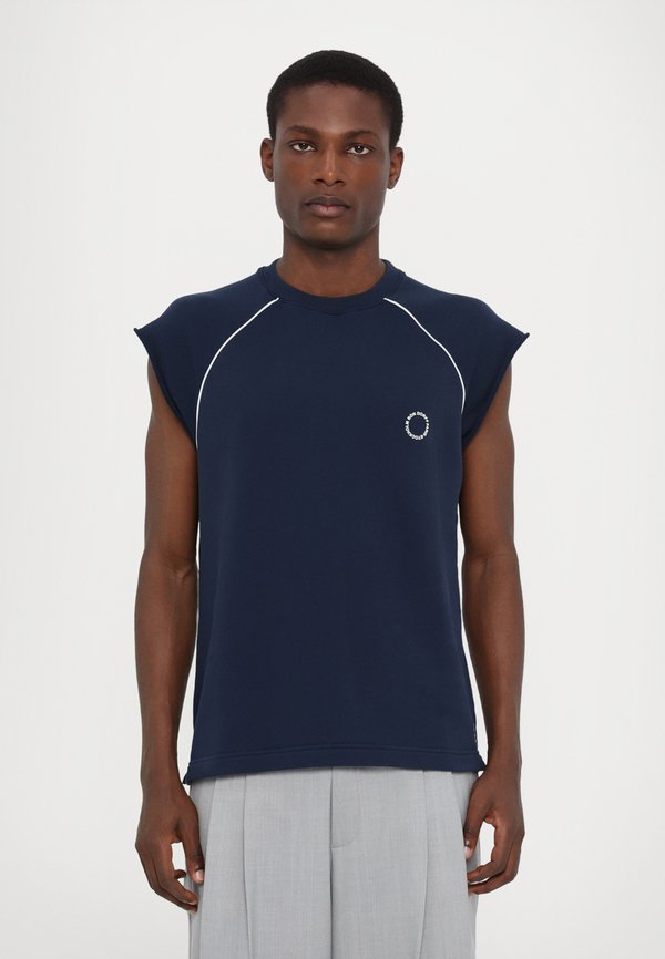 SLEEVELESS PIPING - Sweatshirt - deep ocean