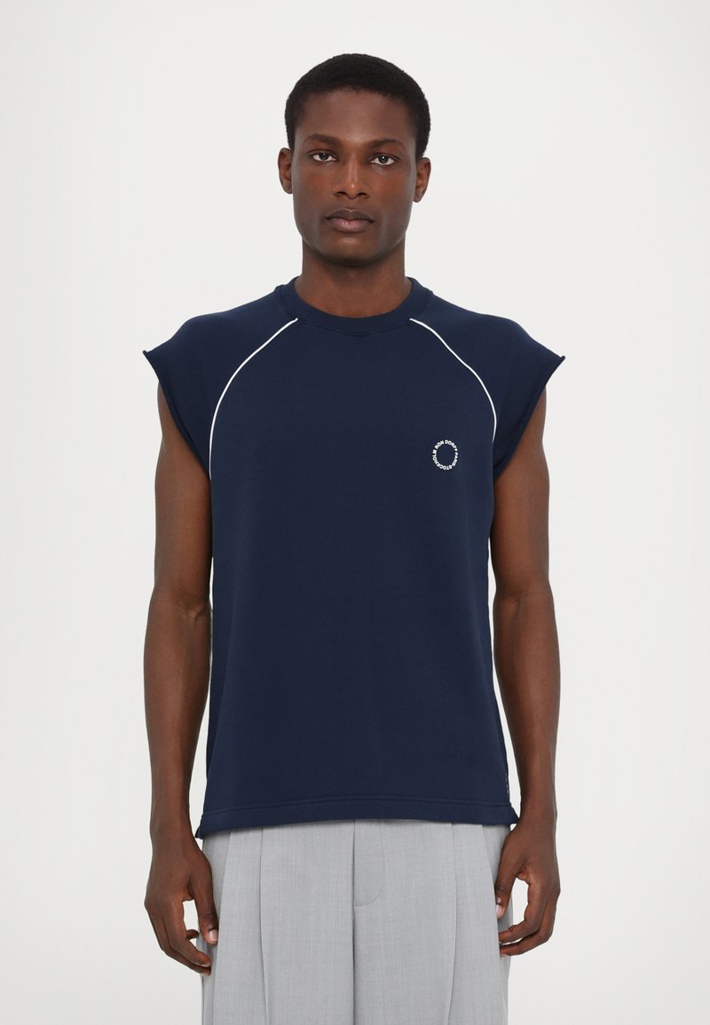 Ron Dorff SLEEVELESS PIPING - Mikina - deep ocean