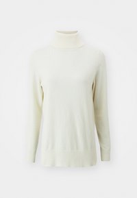 ONLIBI LONG SLIT ROLLNECK - Neule - whitecap gray