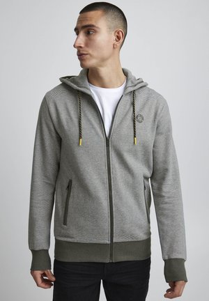 Solid SDRafko - Zip-up sweatshirt - deep forest melange