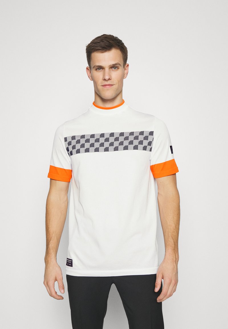 adidas Golf ADICROSS CHECKERED TShirt print white/black/semi