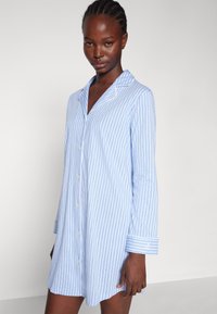 Lauren Ralph Lauren NOTCH COLLAR SLEEPSHIRT - Nachthemd - blue