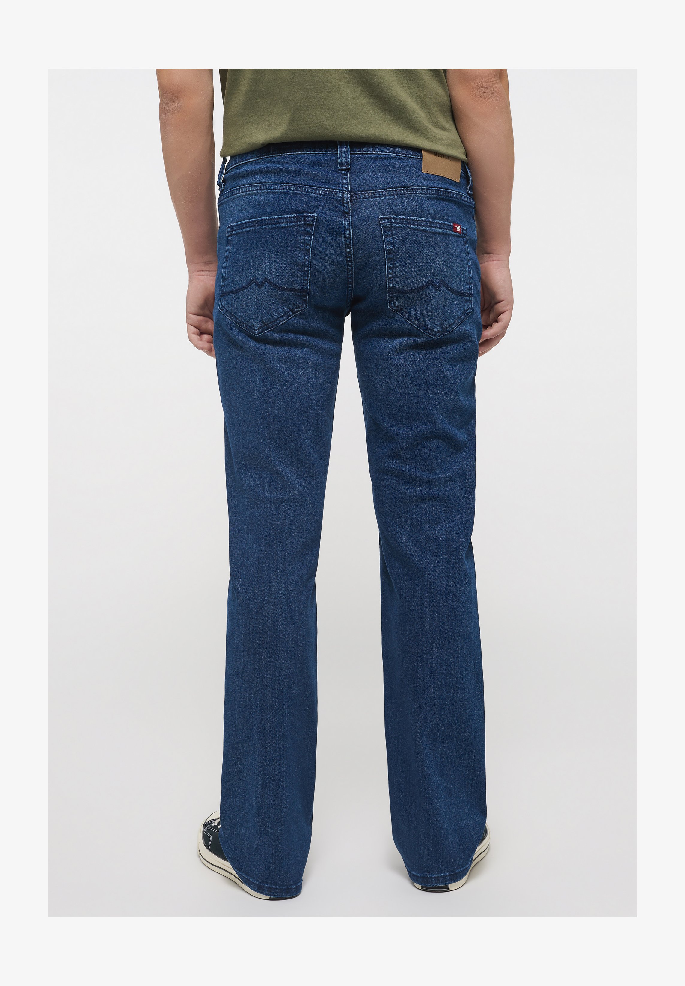 MUSTANG Style Orlando - Jeans Slim Uomo, Vita Alta, Cotone Elasticizzato, Lavaggio Invecchiato, 5 Tasche