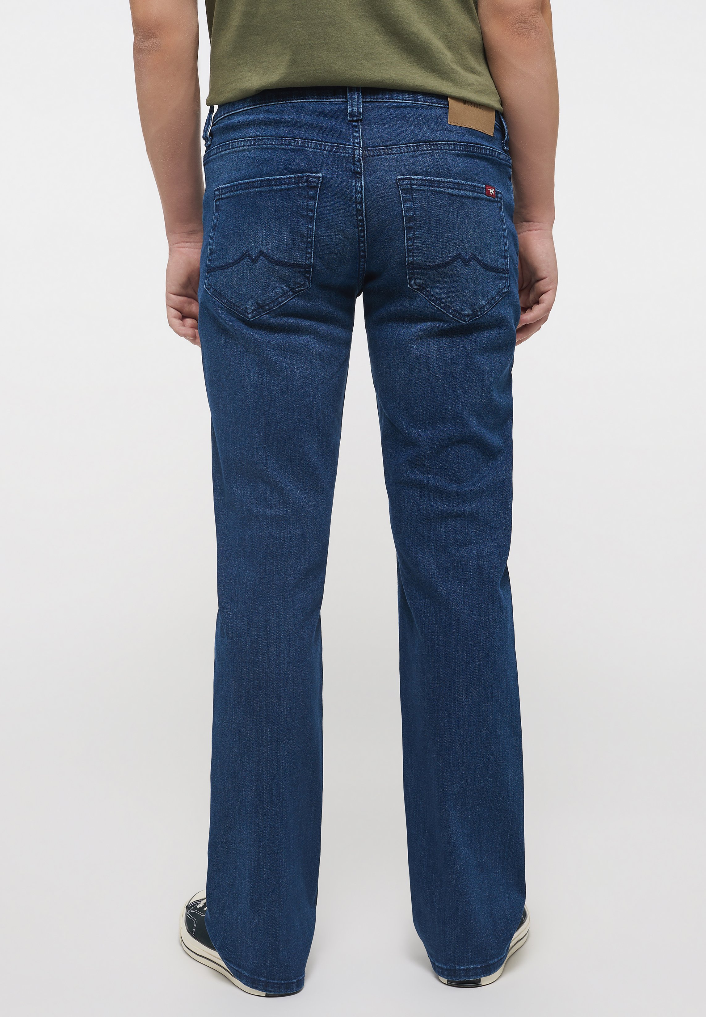 MUSTANG Style Orlando - Jeans Slim Uomo, Vita Alta, Cotone Elasticizzato, Lavaggio Invecchiato, 5 Tasche