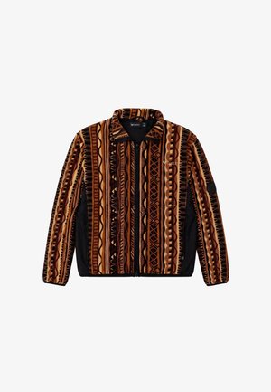 Colucci, SIGNATURE POLAR FLEECE JACKET - Flísová bunda - aop brown