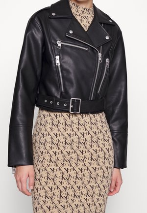 Keinonahkatakki - black