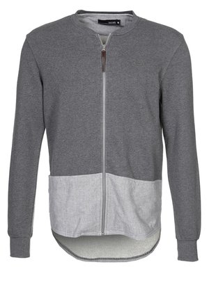 Sweat zippé - mottled dark grey