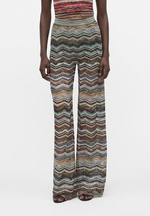 Missoni TROUSERS - Pantalon classique - multi-coloured/black/brown