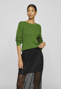 VILA VIDALO O-NECK - Stickad tröja - cactus