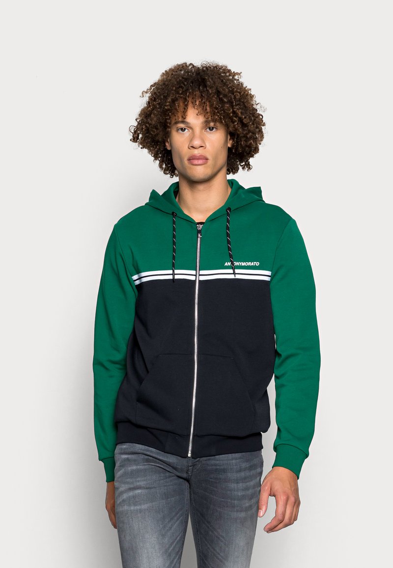 Antony Morato HOODIE REGULAR FIT - Camisola com fecho - ink blu