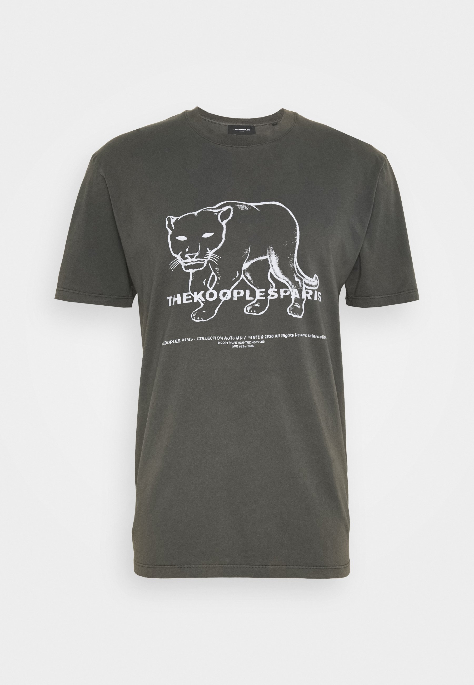 The Kooples T Shirt Print Black Washed Zalando At