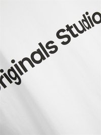 Jack & Jones JORVESTERBRO BACK SS CREW NECK  - Trükipildiga T-särk - bright white
