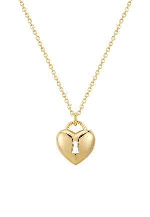 MIT ANHÄNGER - Necklace - gelbgoldfarben