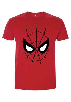 SPIDER MAN CLASSIC SPIDEY MASK - Triko s potiskem - red