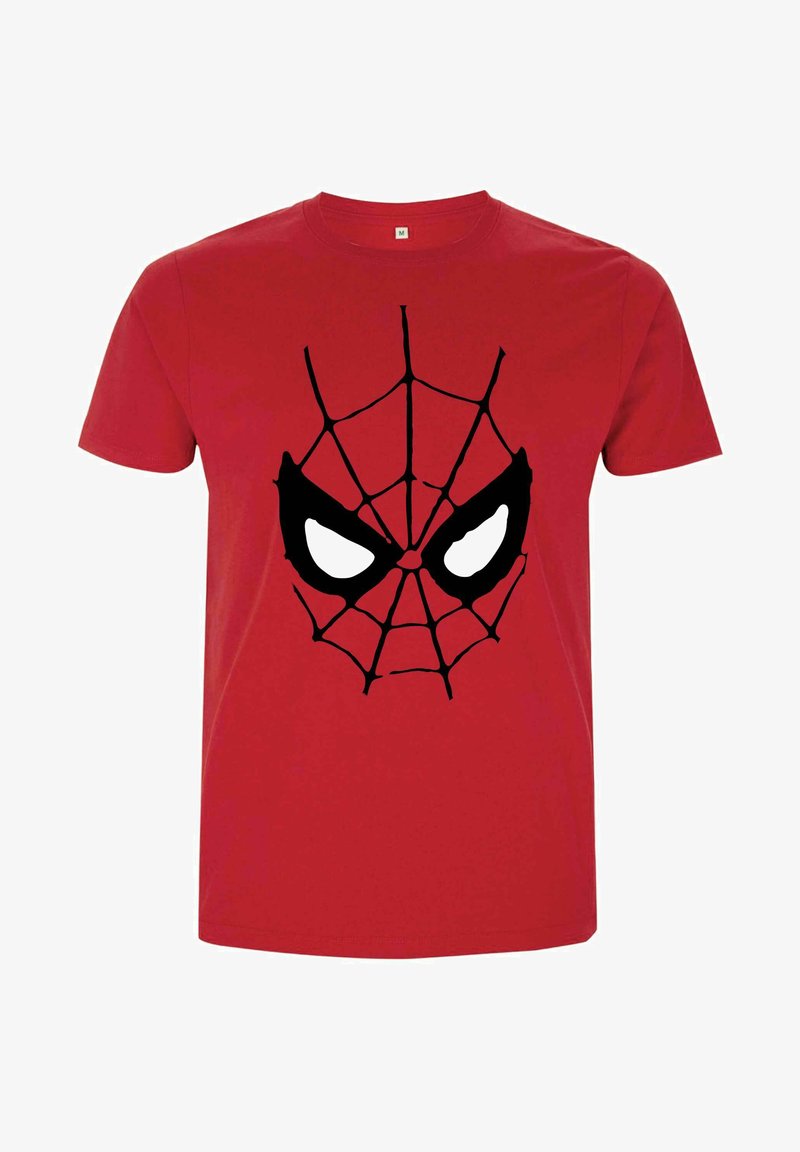 Marvel SPIDER MAN CLASSIC SPIDEY MASK - Triko s potiskem - red