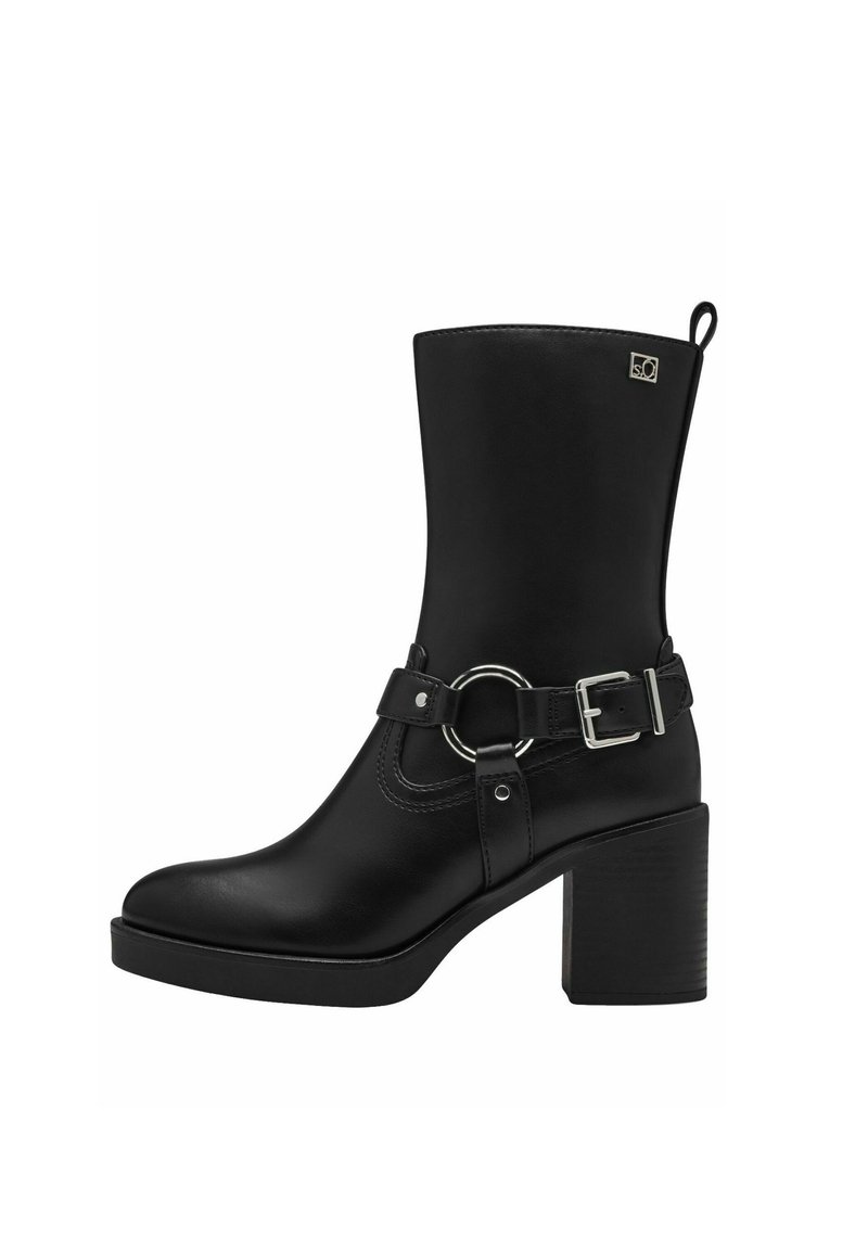 s.Oliver - High heeled ankle boots - black, Enlarge
