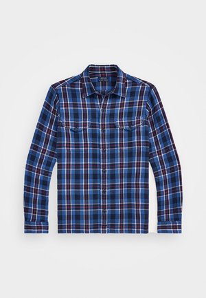 Polo Ralph Lauren CLASSIC FIT PLAID FLANNEL WORKSHIRT - Shirt - blue/navy multi
