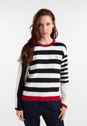 Harmont & Blaine, MAGLIA DONNA COLLO TONDO MULTICOLOR - Maglione - bianco
