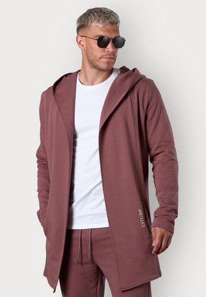 DISCREET - Zip-up sweatshirt - rosebrown