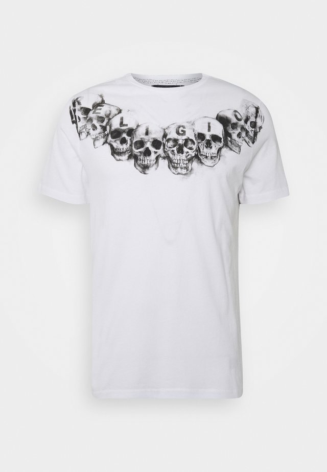 NECKLACE SKULL TEE - T-shirts print - white
