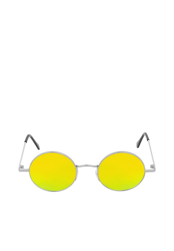 RUNDE - Sonnenbrille - gelb verspiegelt