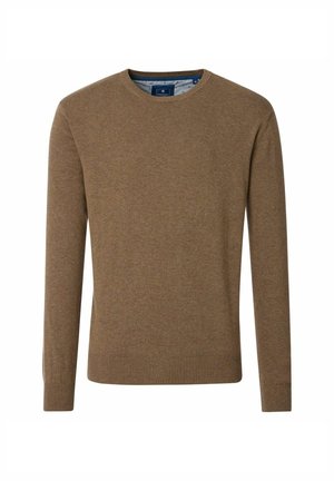 BUNDLE - MIT RUNDHALS-AUSSCHNITT IN VERSCHIEDENEN FARBEN  - Strickpullover - braun