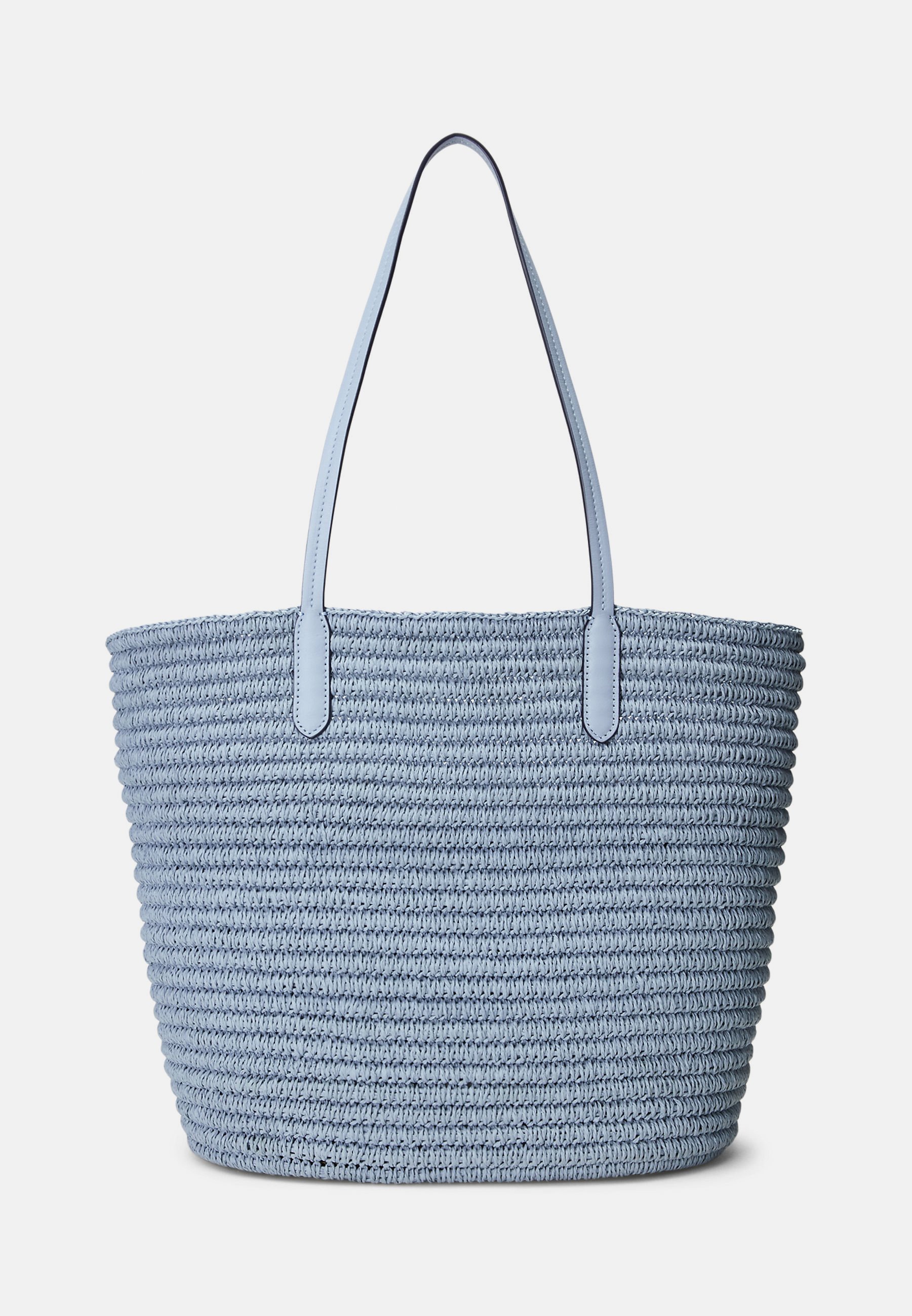 Ralph Lauren★Leather-Trim Straw Large Brie Tote Bag Leather-Trim Straw Large Brie Tote Bag | Ralph Lauren
