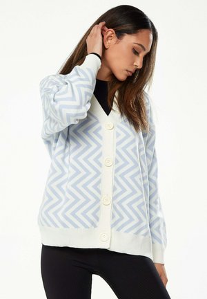 Liquorish ZIG ZAG PATTERN  - Cardigan - white