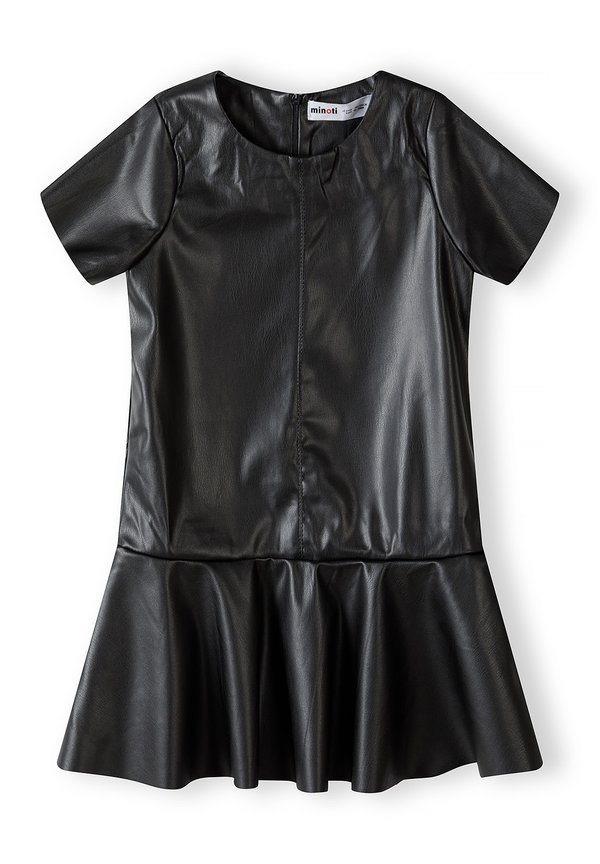 SHORT SLEEVE FAUX LEATHER - Freizeitkleid