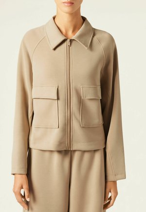 LUXE LOUNGE WITH POCKETS - Sweatjakke - beige