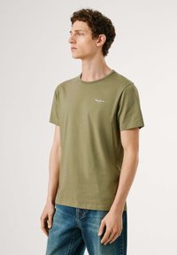Pepe Jeans ORIGINAL - Jednoduché tričko - military green