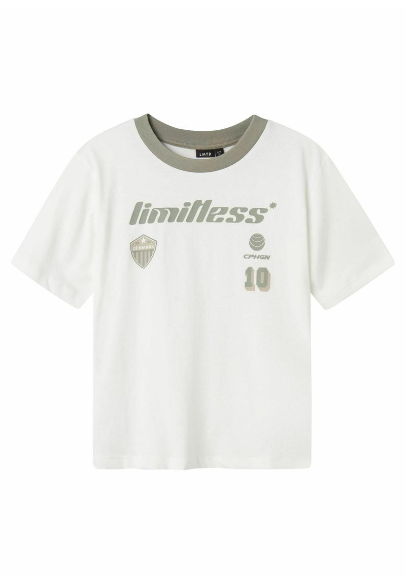 LMTD T-shirt print wit LMTD T-shirt print wit