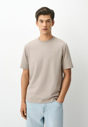 Next, REGULAR FIT - TRIDENT T-SHIRT  . - Lihtne T-särk - stone